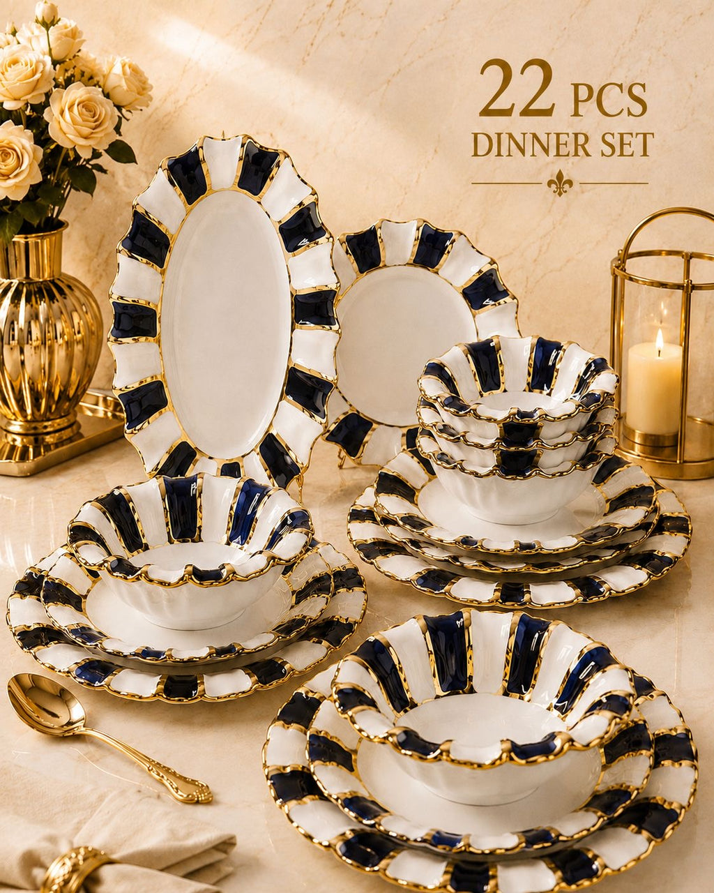 22-teiliges Dinner Set