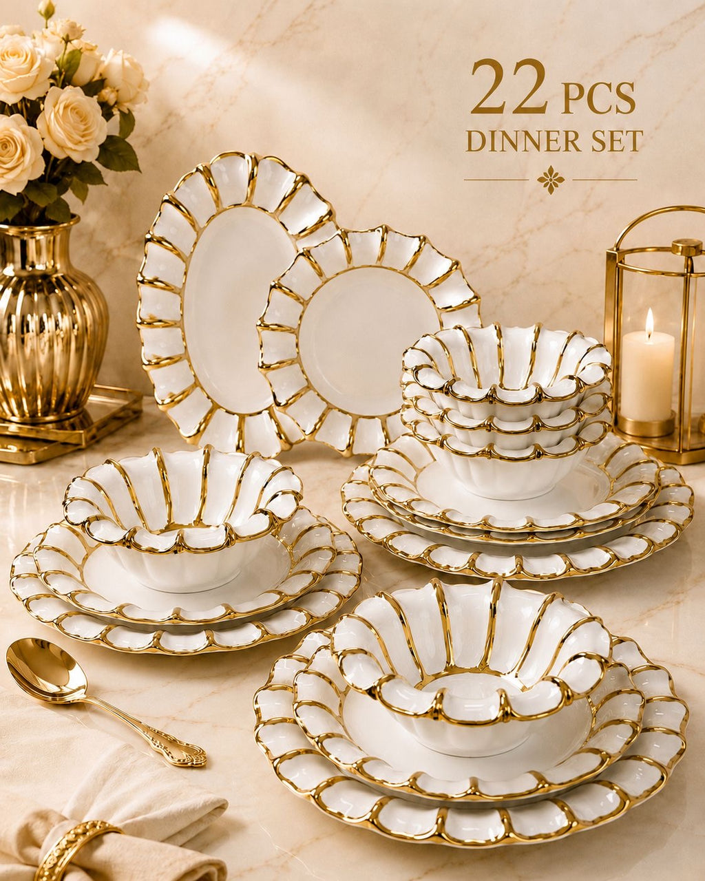 22-teiliges Dinner Set