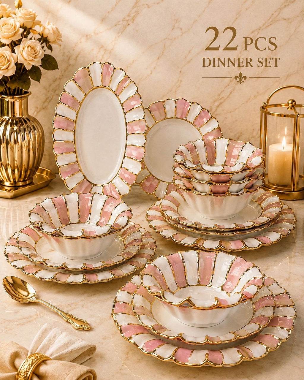 22-teiliges Dinner Set