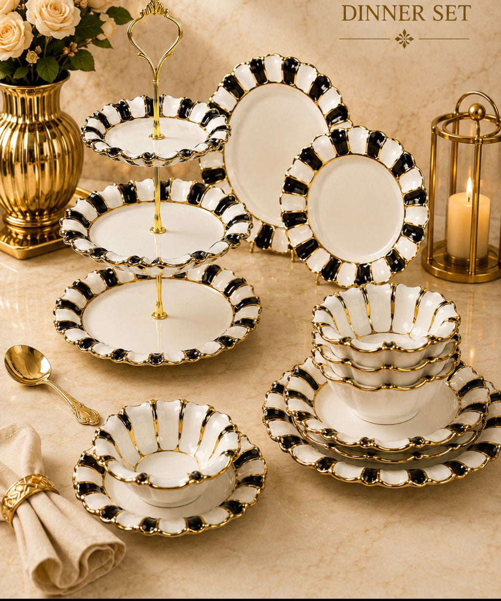 22-teiliges Dinner Set