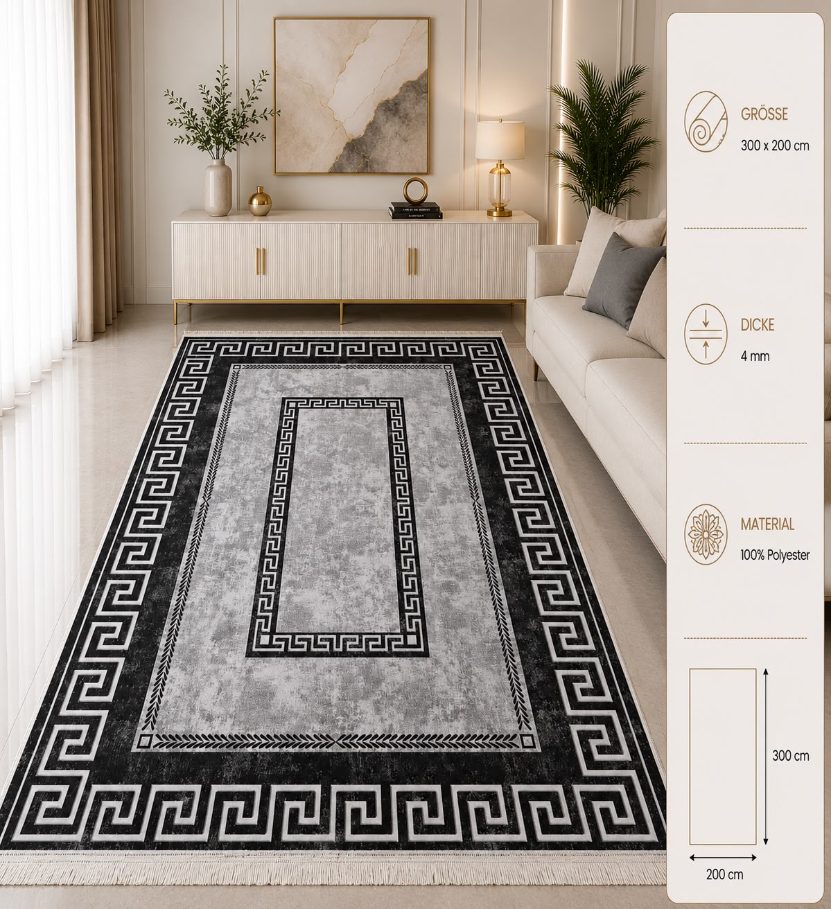 PREMIUM TEPPICH 300cm x200cm