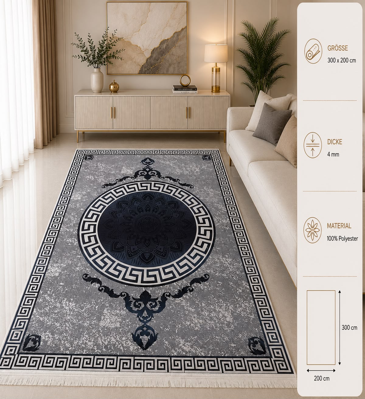 PREMIUM TEPPICH 300cm x200cm