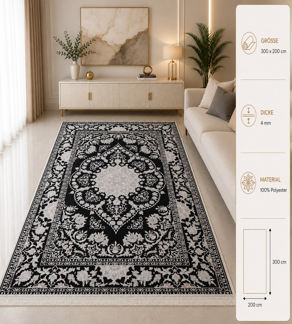 PREMIUM TEPPICH 300cm x200cm