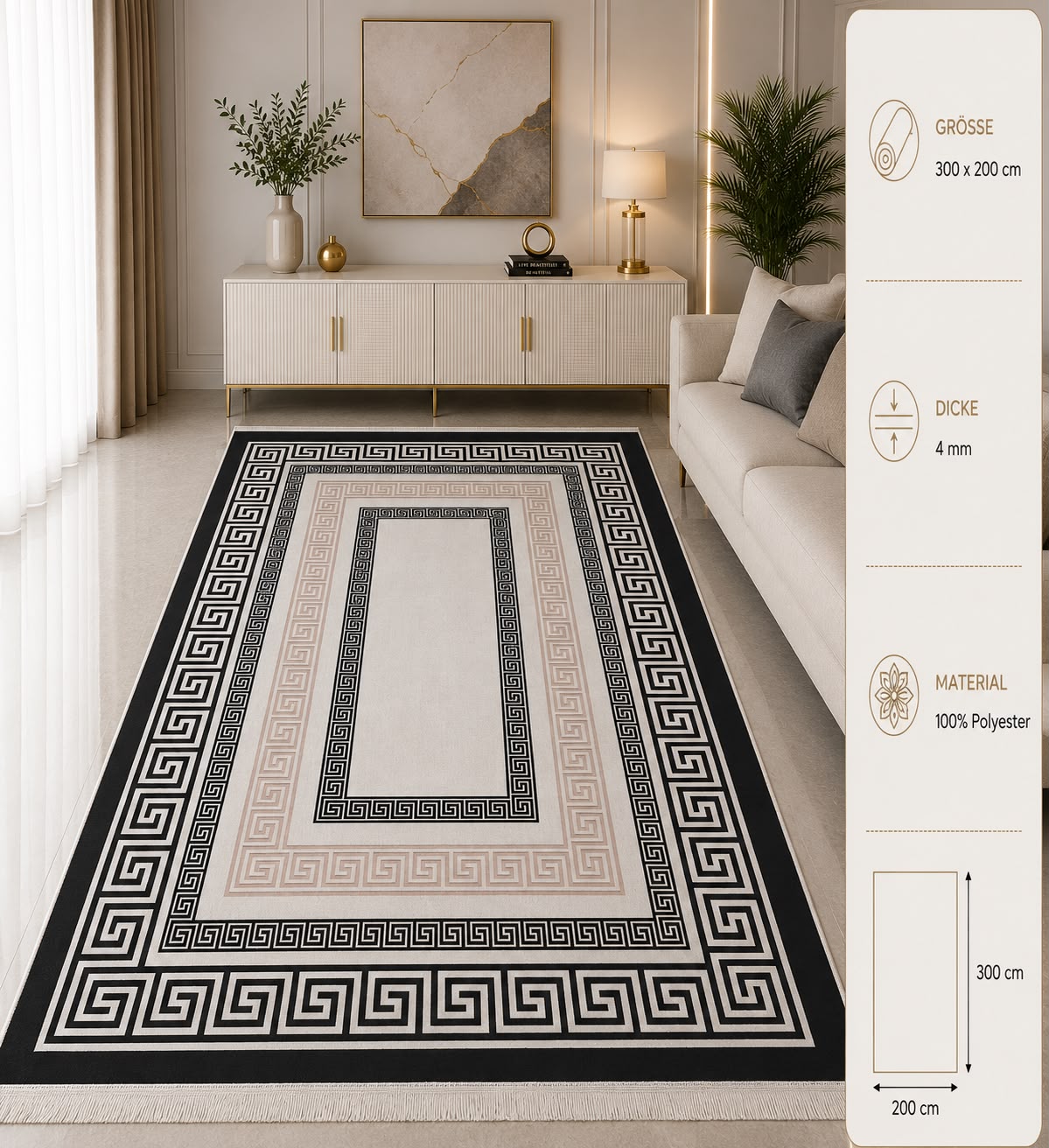 PREMIUM TEPPICH 300cm x200cm