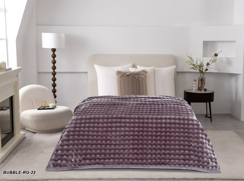 Bubble Kuscheldecke Mauve