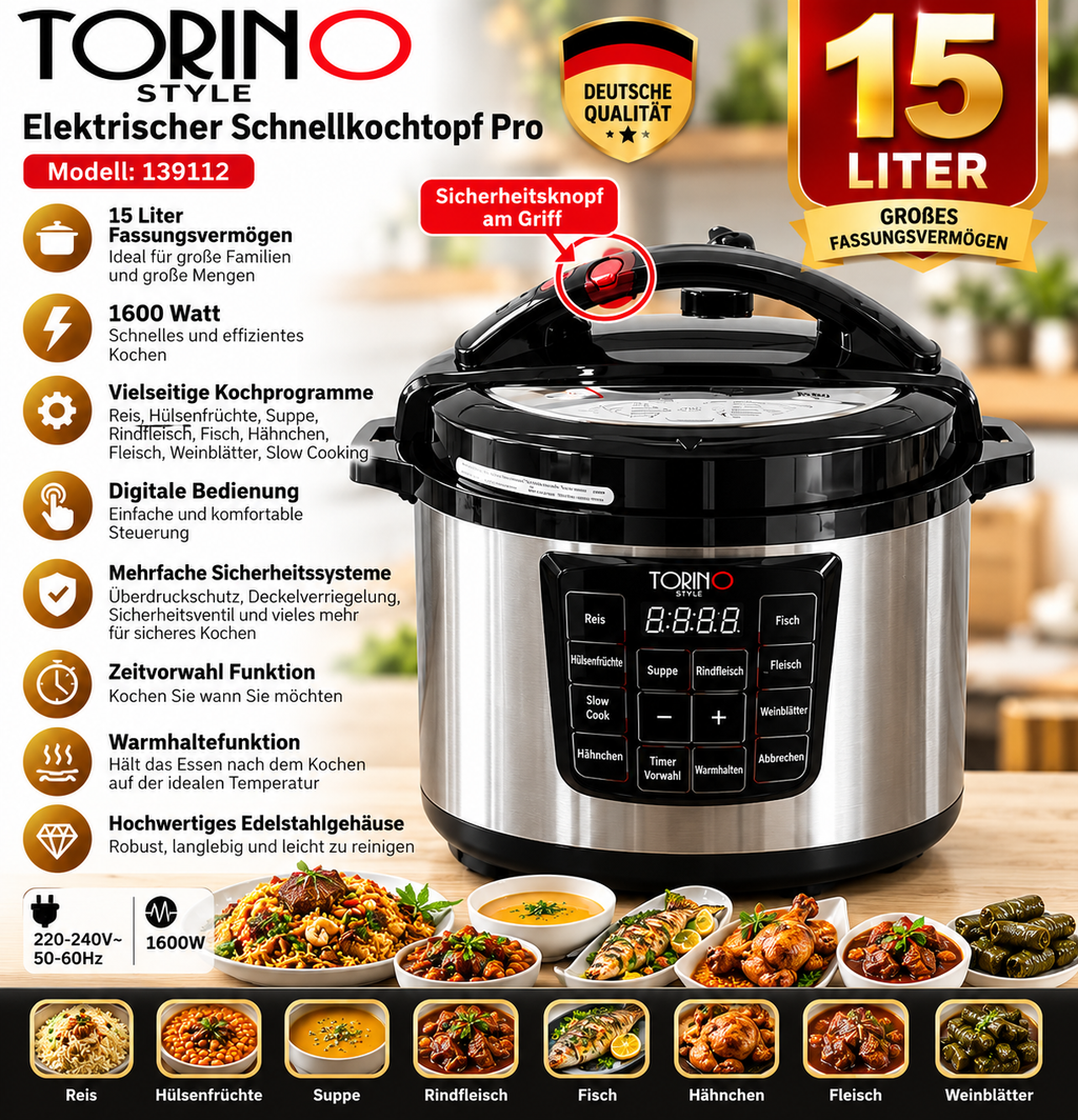 TORINO STYLE 15 liter German product poster